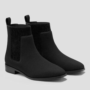 VIVAIA Black Knit Chelsea Boots